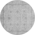 thumbnail image 1 of Ahgly Company Indoor Round Oriental Gray Traditional Area Rugs, 3' Round, 1 of 4