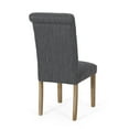 thumbnail image 5 of Noble House Ammy Fabric Tufted Dining Chairs, Set of 2, Beige and Natural, 5 of 8