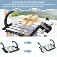 thumbnail image 4 of SHAR Retractable Quick Dryer Hanging Dryer Stainless Steel Metal 42-73cm Radiator Dryer Foldable Dryer Balcony Drying Rack for Wet Clothes, 4 of 5