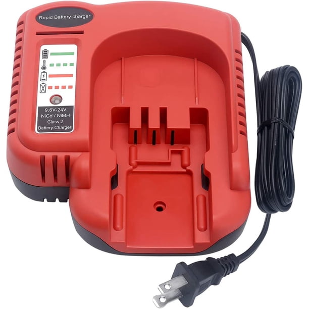 Batería Deslizante Rápida de Múltiples Voltios Charger Compatible con Black*and*Decker 18V 24V 14.4V 12V 9.6V HPB18 HPB24 HPB14 HPB12 HPB96 244760-00, Reemplazo para Black*and*Decker Charger BDFC240