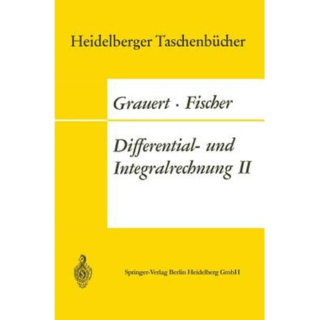 Differential- Und Integralrechnung II ...