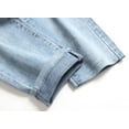 thumbnail image 7 of CHERALKEST Men's Biker Skinny Slim Fit Fashion Ripped Jeans Blue Stretch Destroyed Denim Pants, 7 of 7
