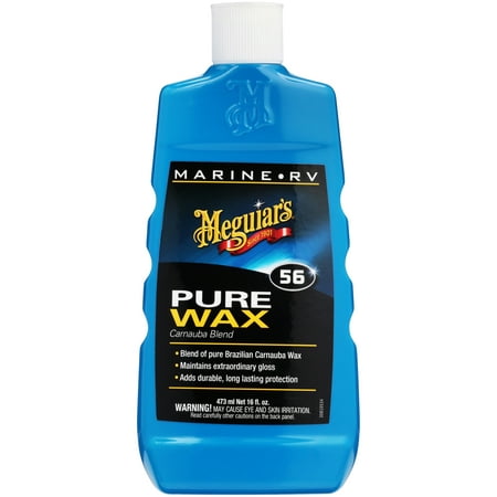 Meguiar’s Marine/RV Pure Wax Carnauba Blend – Marine Wax for High-Gloss Protection – M5616, 16
