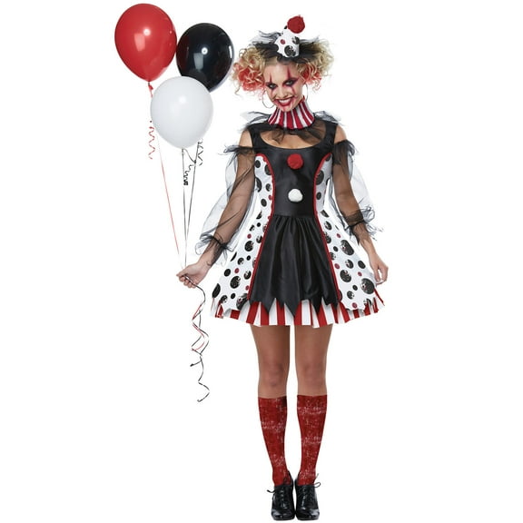 Womens Creepy Clown Costume