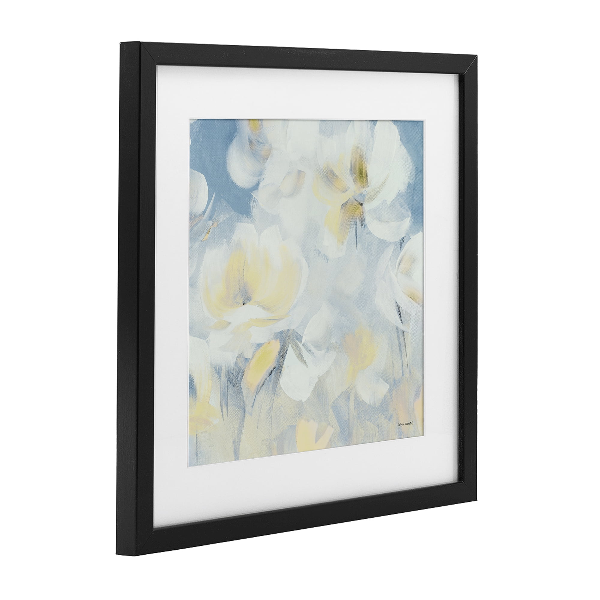 Stupell Industries Soft & Gentle Flower Field Black Framed Print Under Glass, design by Lanie Loreth