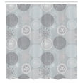 thumbnail image 3 of Ambesonne Abstract Shower Curtain, Circular Pastel Shapes, 69"Wx70"L, Pale Peach Blue Grey, 3 of 3