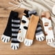 thumbnail image 2 of Calcetines de mujer Calcetines de tubo medio Calcetines de terciopelo coral de otoño e invierno Calcetines de garra de gato dulce de estilo japonés, 2 of 6