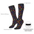 thumbnail image 4 of Honeii Rainbow Butterfly Print Long Socks,Novelty Design Socks Gift for Men and Women,Crew Socks,Calf Socks, 4 of 6