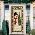 thumbnail image 5 of Christmas Door Curtain Decor, Polyester Fabric Holiday Door Cover for Indoor and Outdoor, Large Background Banner for Christmas Party and Home Photo(F), 5 of 5