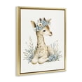 thumbnail image 2 of Stupell Industries Eclectic Watercolor Nursery Giraffe Gold Floating Frame Canvas Art, 25 x 31, by LSR Design Studio, 2 of 8