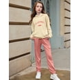 thumbnail image 2 of Arshiner 2 Pieces Girls Casual Outfits Athletic Hoodie Sweatsuits Pant Set with Pockets, 2 of 6