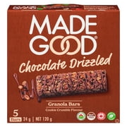 MadeGood Barres granola avec filet de chocolat - Croustillant de biscuits biologiques