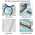thumbnail image 4 of luoweisi Men's Beach Shorts Quick Dry Swim Trunks with Mesh Lining Seagull S, 4 of 5