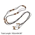 thumbnail image 3 of Unique Bargains Hand-beaded Weaving Handmade Cord Belt for Styling Coffee Color, 3 of 6