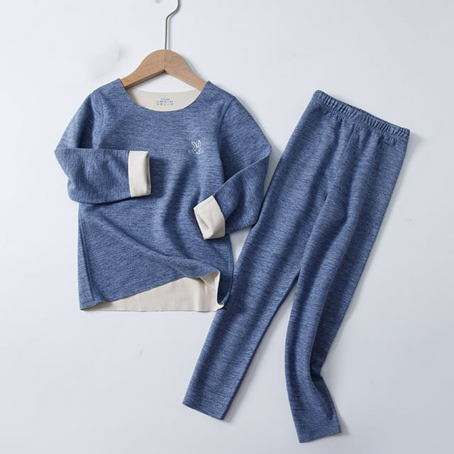 Cowsor Pyjama Doux en Modal pour Garçons et Filles, Ensemble Douillet à Manches Longues, Tenue de Nuit, Ensemble de Pyjama 2 Pcs