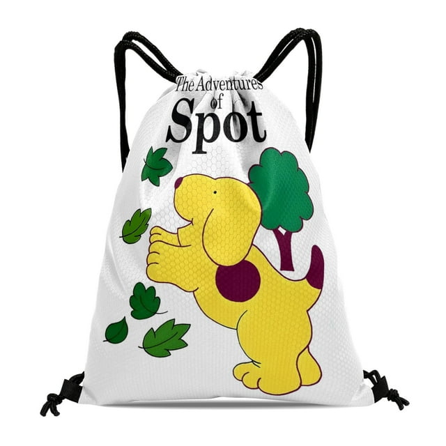Las Aventuras de Spot Mochila de Cuerdas para Deportes y Gimnasio, Bolsa de Cuerdas Resistente al Agua, Bolsa Cinch, 30×40cm