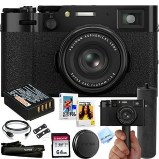 FUJIFILM X100V Camera (Silver), Essential Bundle: 128GB SDXC Card