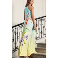 thumbnail image 3 of Vestido Floral elegante con tirantes finos, camisola Halter, vestido Maxi suelto, informal, bohemio, Vintage, 3 of 5