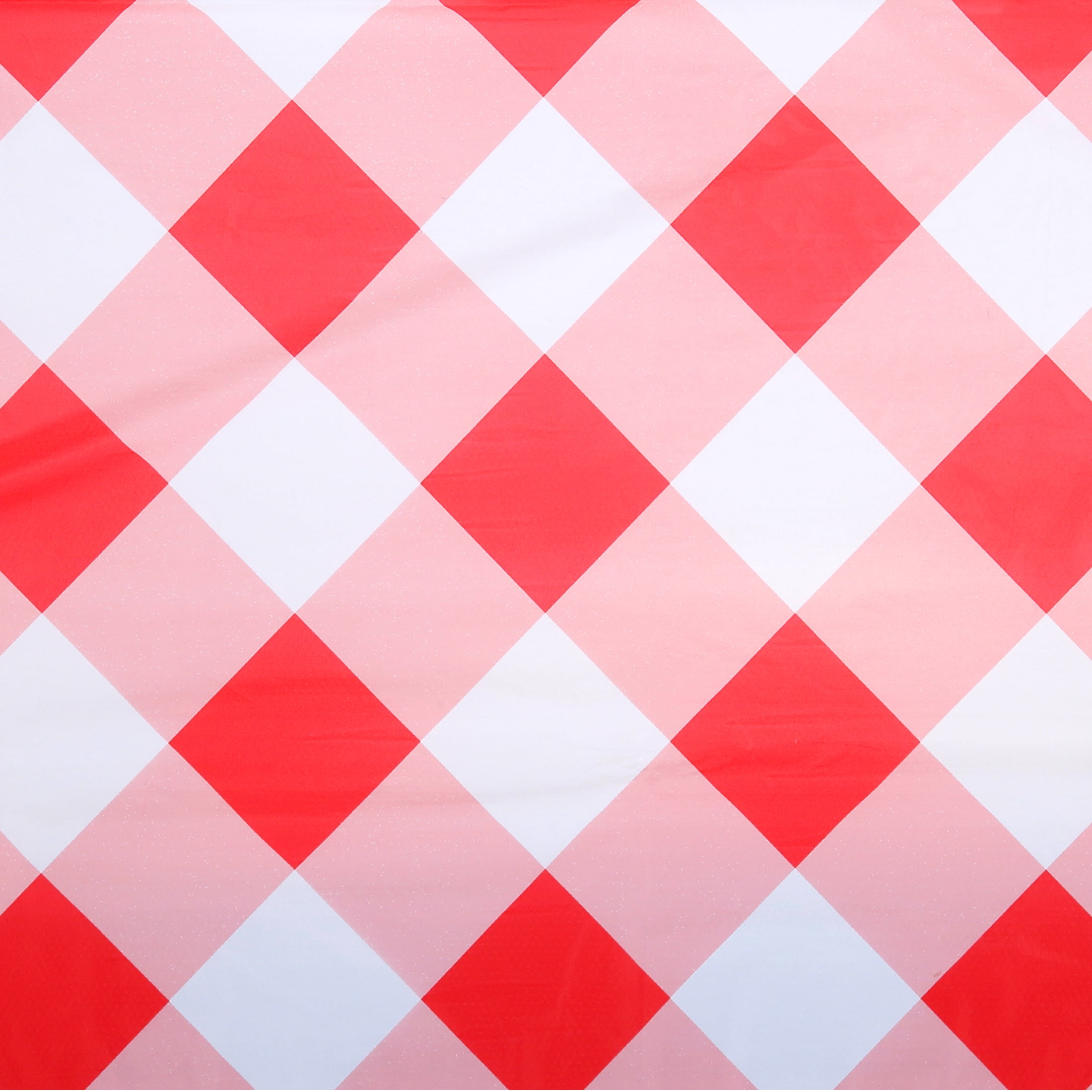 Way To Celebrate Red Buffalo Plaid Plastic Party Tablecloth, 84 in x 54 in