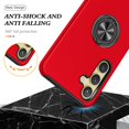 thumbnail image 5 of Galaxy S24 Plus Case for Samsung Galaxy S24 Plus Case  Grade Shockproof Built-in Ring Holder Kickstand Car Mount  Heavy Duty Protective Case for Galaxy S24+ Plus Phone Case (Red), 5 of 15
