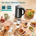 thumbnail image 3 of COSORI Stainless Steel Electric Kettle, 1500W Fast Boiling Water, Auto Shut-Off & Boil-Dry Protection, Cordless,1.5L Wide-Open Li, 3 of 6