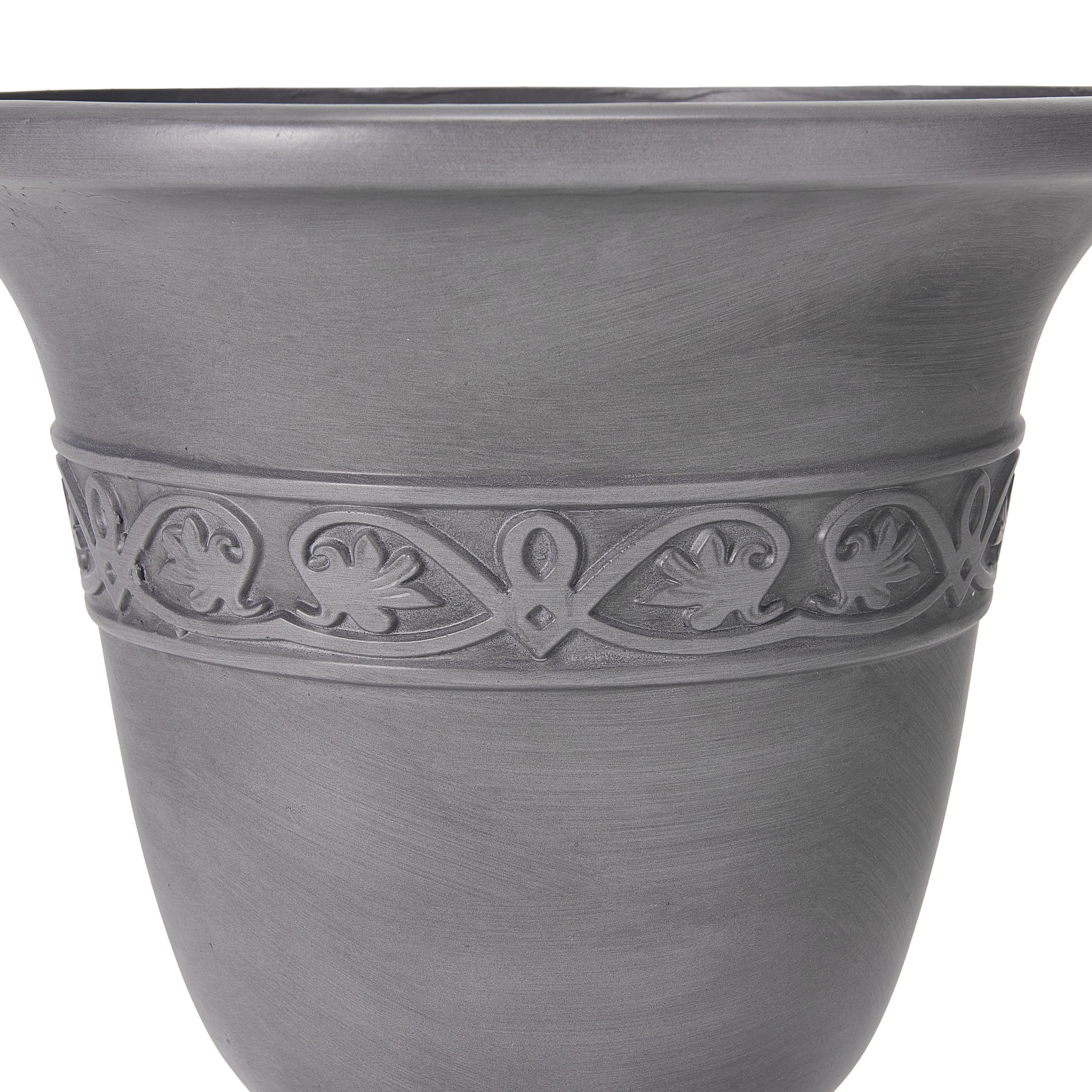 Christopher Knight Home 20.47"H Classic Outdoor MGO Planter with Drainage Hole, Light Gray