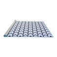 thumbnail image 2 of Ahgly Company Machine Washable Indoor Rectangle Solid Blue Modern Area Rugs, 4' x 6', 2 of 4