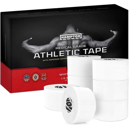 Hampton Adams | As Seen on Shark Tank | Original Sports Medical Athletic Tape (8-Pack) | 45ft Rolls | No Sticky Residue Easy Tear | for Athletes Trainers First Aid Injury Wrap | Ankles (Royal Blue)
