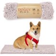 thumbnail image 1 of GFDYREE - Ultra Absorbent Microfiber Dog Door Mat, Durable, Quick Drying, Washable, Prevent Mud Dirt, Keep Your House Clean (Pink, Medium) - 31 x 20 Inch, 1 of 7