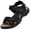 Black, variant on YOURDIARY Men's Outdoor Sandals Beach Sandals Open Toe Fisherman Sandal