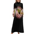 thumbnail image 2 of Vestido largo negro de ojos blancos vestido de verano vestido de noche de mujer vestido de noche de mujer, 2 of 5