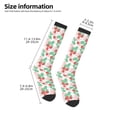 thumbnail image 5 of Fotbe Strawberry print Women's Men's Novelty Crew Socks Cotton Socks Knee High Socks for Walking,Running,Nurses,Pregnancy, 5 of 9