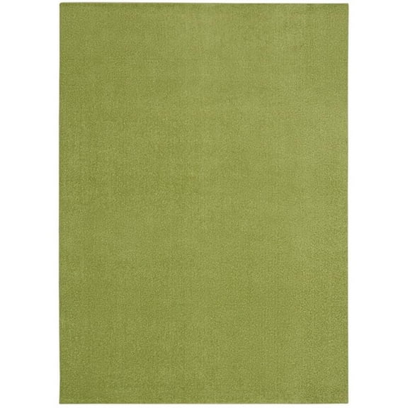 Pemberly Row 6' x 9' Green Fabric Outdoor Area Rug (6' x 9')