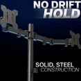 thumbnail image 2 of VIVO Black Dual Monitor Adjustable Desk Mount, Fits Screens up to 24", 2 of 8