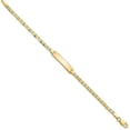 thumbnail image 2 of Avariah Diamonds Solid 10k Yellow Gold Flat Anchor Link ID Bracelet - 6" - 2.1gm, 2 of 6