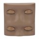 thumbnail image 2 of Eyelash Extension Practice Mannequin Head Novice Makeup Doll Head with 2 Pairs Replacement Eyelids Brown, 2 of 5