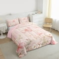 thumbnail image 4 of Feelyou Kawaii Butterfly Teens Bedding Comforter Set, Pink Spring Flower Floral Twin Comforter Sets, Fairy Tale Princess Reversible Bedding Set, Super Cozy Room Decor, 2-Piece, 4 of 9