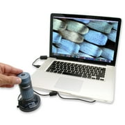 Carson zPix 300 Zoom 86x-457x Power USB Digital Microscope with Integrated Camera and Video Capture, Blue