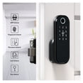 thumbnail image 3 of Door Lock, Fingerprint Waterproof Outdoor Gate Remote Control TTLock App Passcode Rfid Card Keyless Smart Door Lock and Gateway ,Easy to Install, 3 of 6