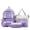 Purple, variant on Backpack 4 Piece Set Large Capacity School Bookbag Lightweight Daypack with Accessories Backpack for School Travel and College