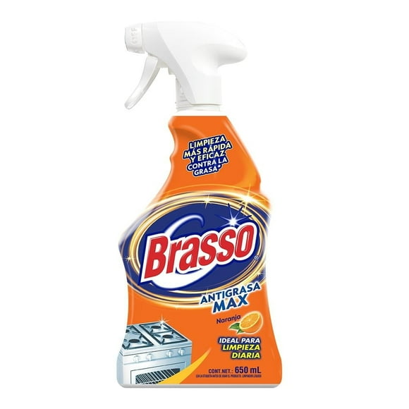 Limpiador líquido Brasso Gold antigrasa aroma naranja 650 ml