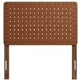 thumbnail image 3 of Sparta Weave Vegan Leather Twin Headboard in Walnut Brown, 3 of 9