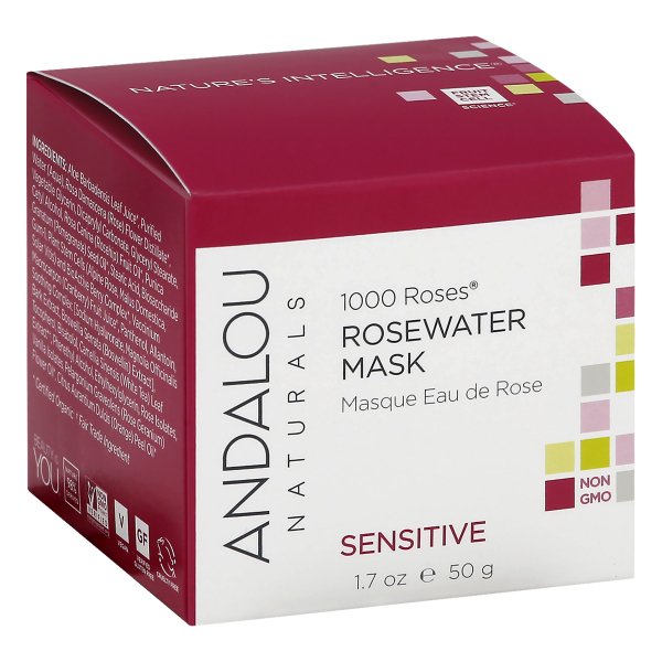 Andalou Naturals 1000 Roses Rosewater Mask Sensitive 1 7 oz 50 g