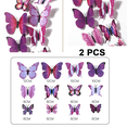 thumbnail image 4 of Decoración de pared de mariposas, 48 piezas, pegatinas de mariposas 3D para decoraciones de fiesta de boda con imanes, 4 of 6
