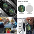 thumbnail image 5 of Yuyamidu Funny Frog Car Seat Covers Full Set of 13 Green Leaves Steering Wheel Cover Center Console Pad Seatbelt Pad Cup Holders Keychain Universal Auto Accessories Fit for Most Vehicles, 5 of 6