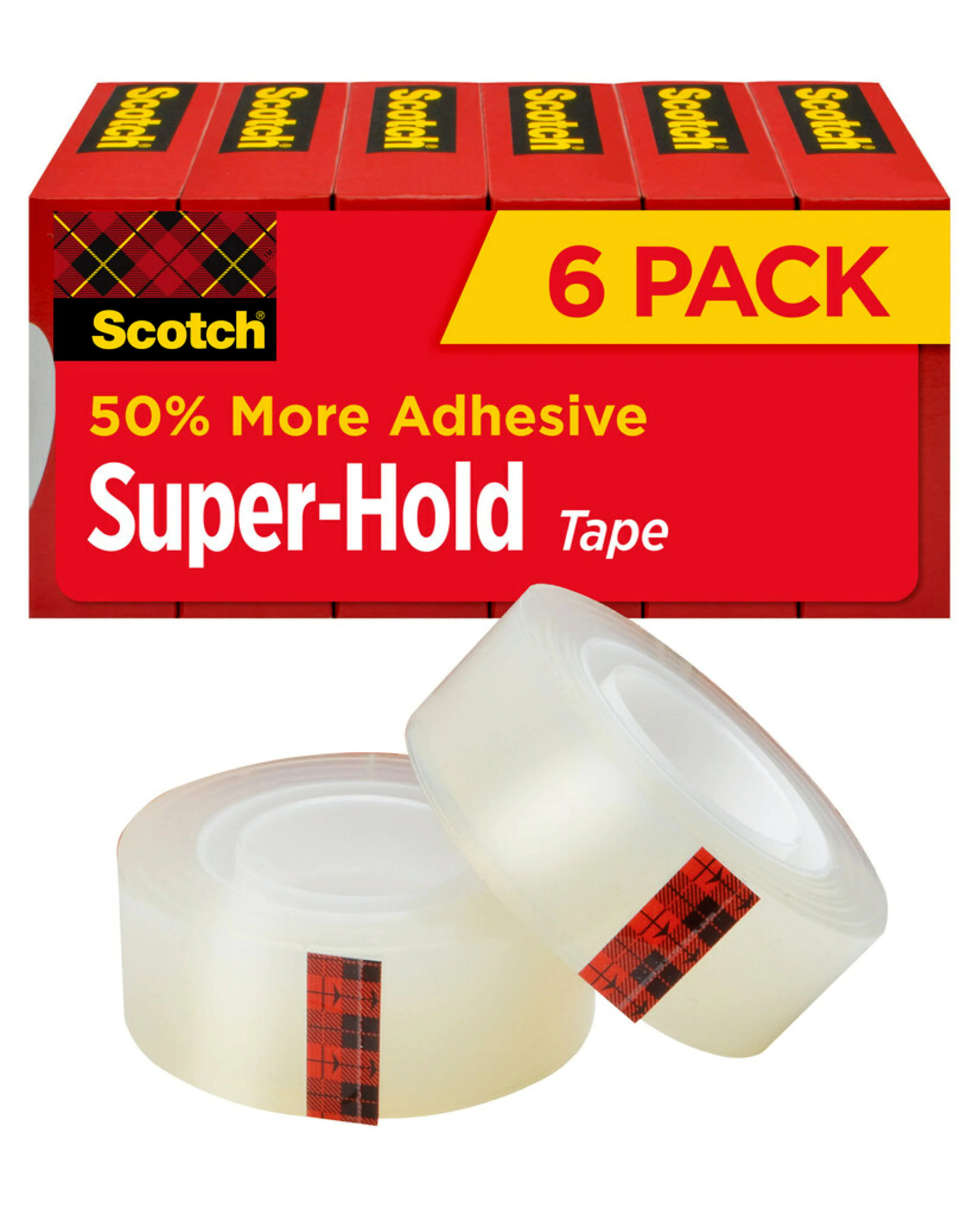 4 Pcs Transparent Tape Clear Tape 3/4 x1200"Tape Refill Roll for Office @ami 