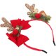 thumbnail image 4 of Diadema de astas navideñas, diadema con lazo, diadema decorativa, linda diadema para mujer., 4 of 8