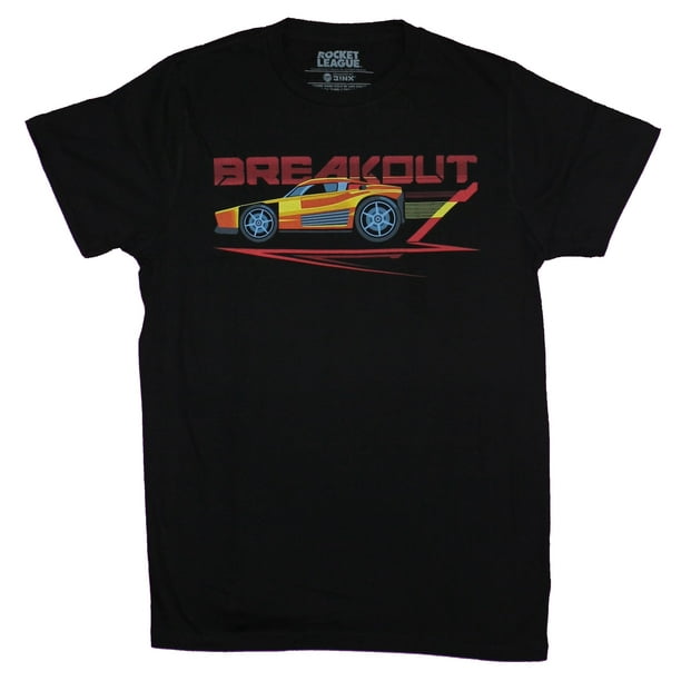 JINX - Rocket League Mens T-Shirt - Breakout in Red Car Action (Large ...