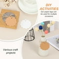 thumbnail image 4 of Uxcell 100 Pcs Blank Gift Tags with String, 2.4x2.4 Inch Kraft Paper Tags Gift Bags Tags Flower Label with Holes for Wedding Holiday Party Favor Clothes Craft, Brown, 4 of 6