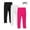 Hot Pink, variant on Cethrio Girls Leggings, Dancewear Elastic Waist Stretchy 3 Piece Tight Pants Hot Pink Size 2-13 T